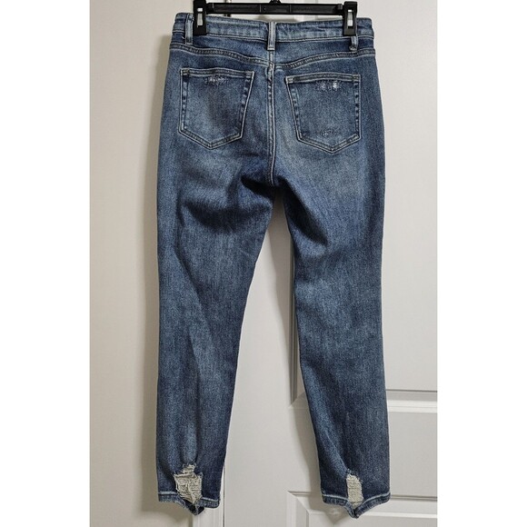 Altar'd State Skinny Jeans Women's 26 (29x27) Blue Mid-Rise Distressed Stretch - Picture 10 of 10